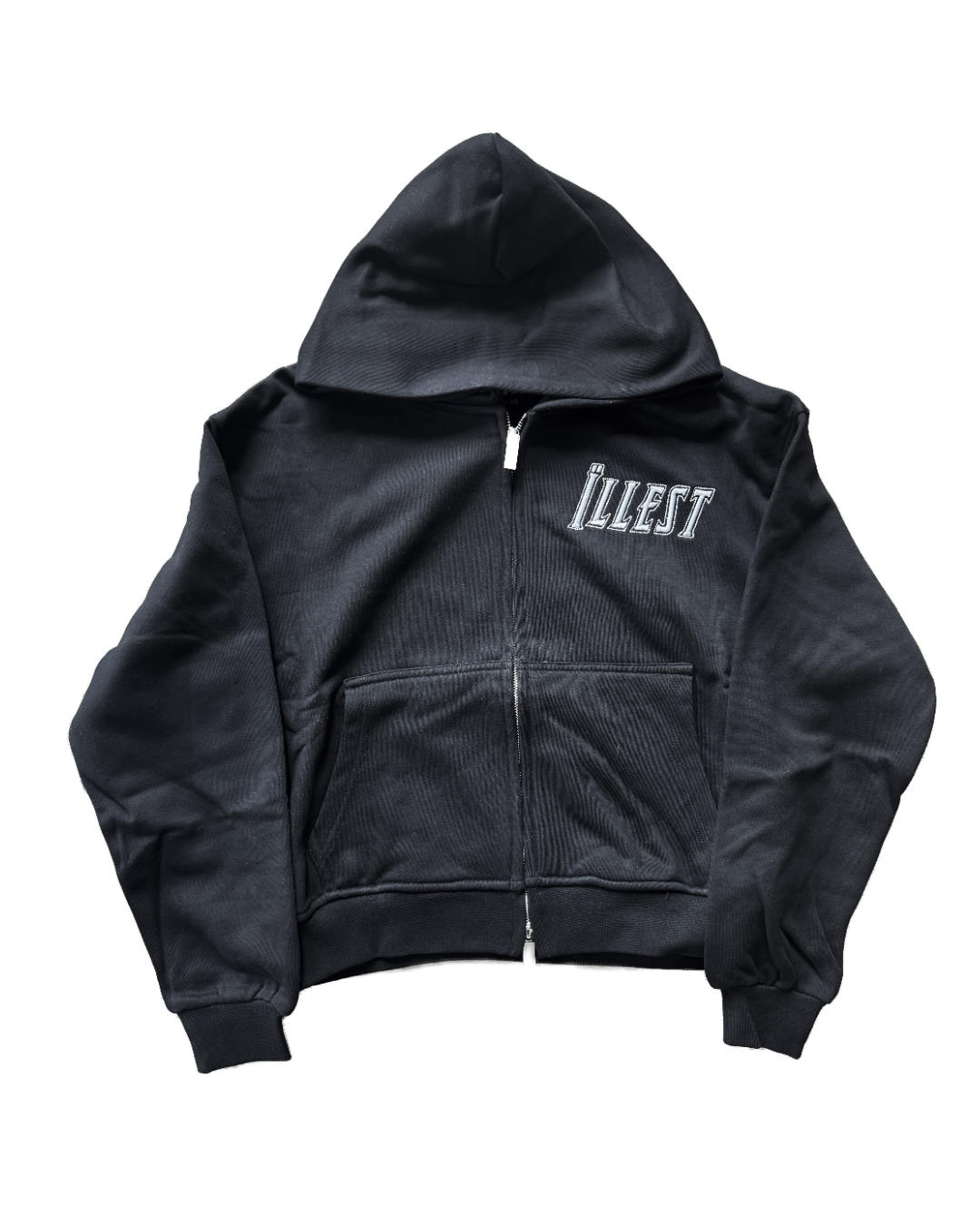 BASIC ZIP-UP [BLACK] – The Illest Club
