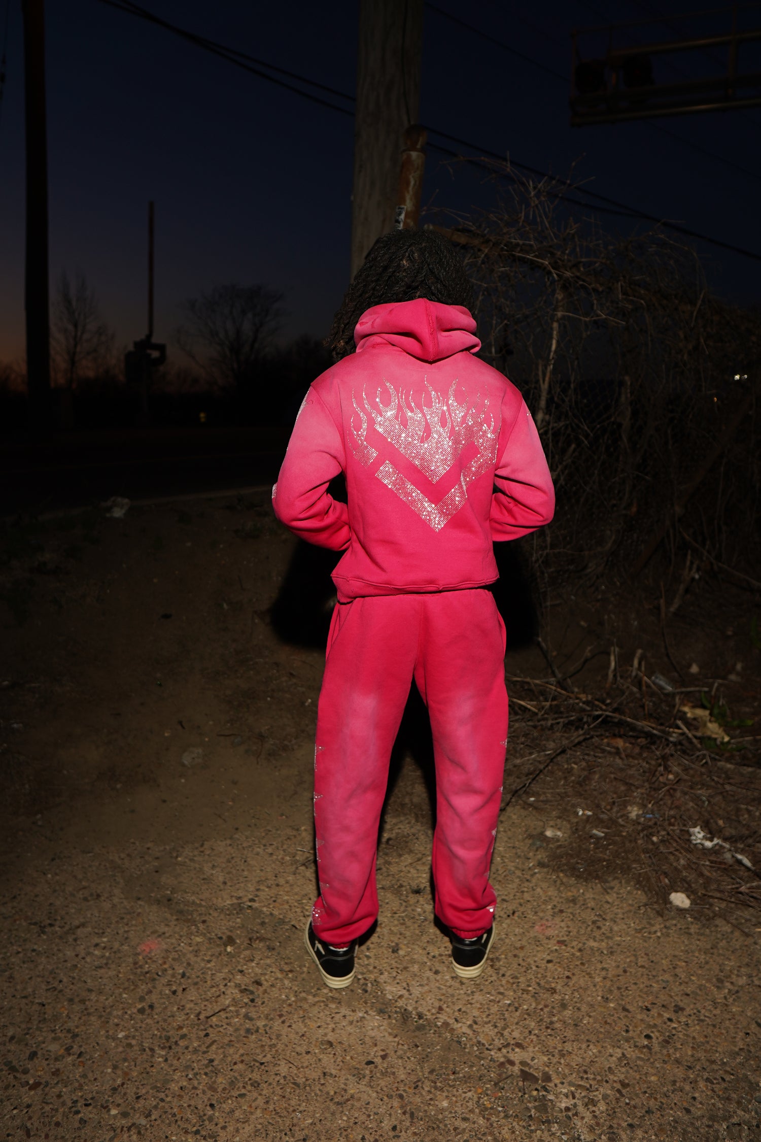 PINK "DAZZLE" HOODIE
