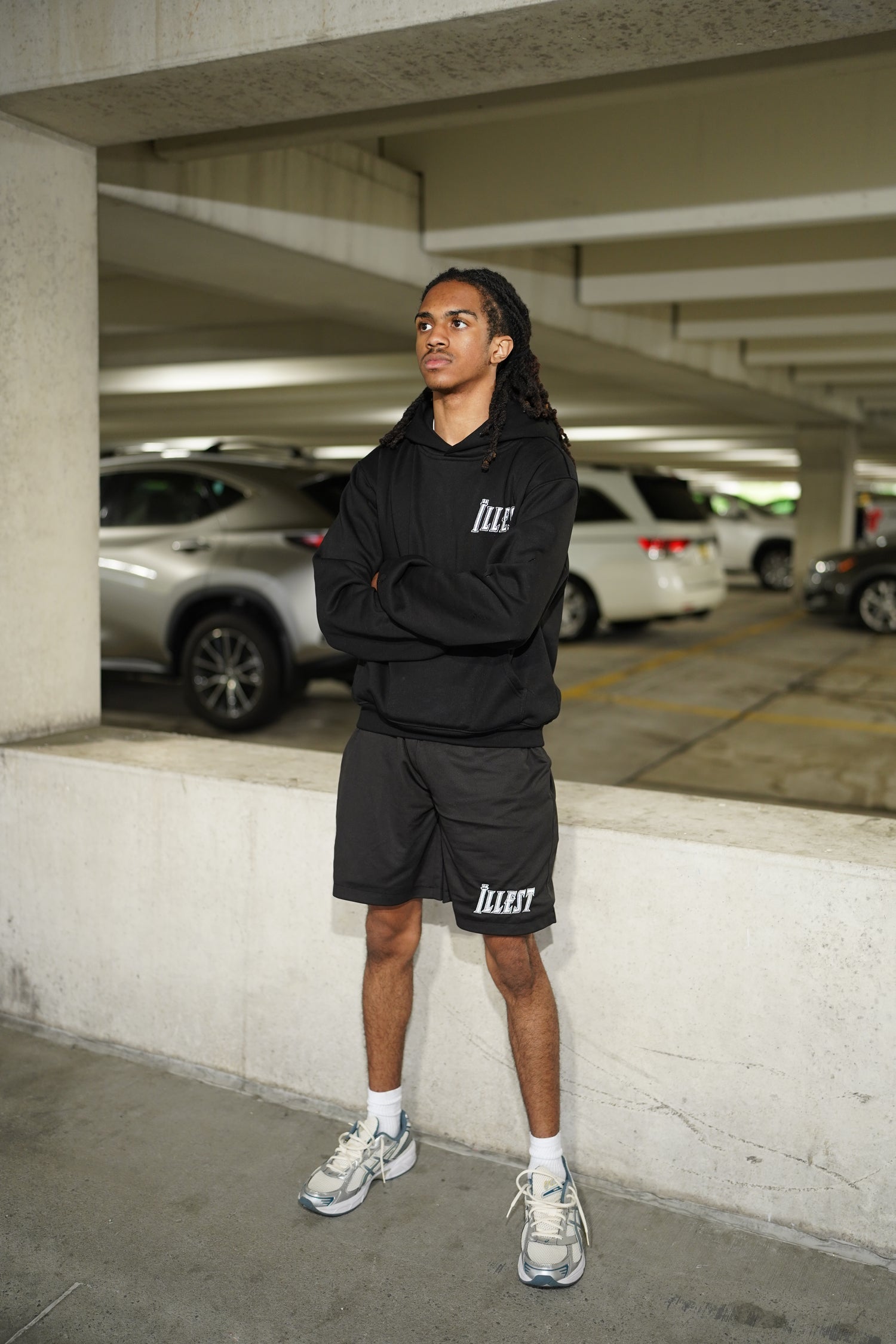 BASIC "BLACK" MESH SHORTS