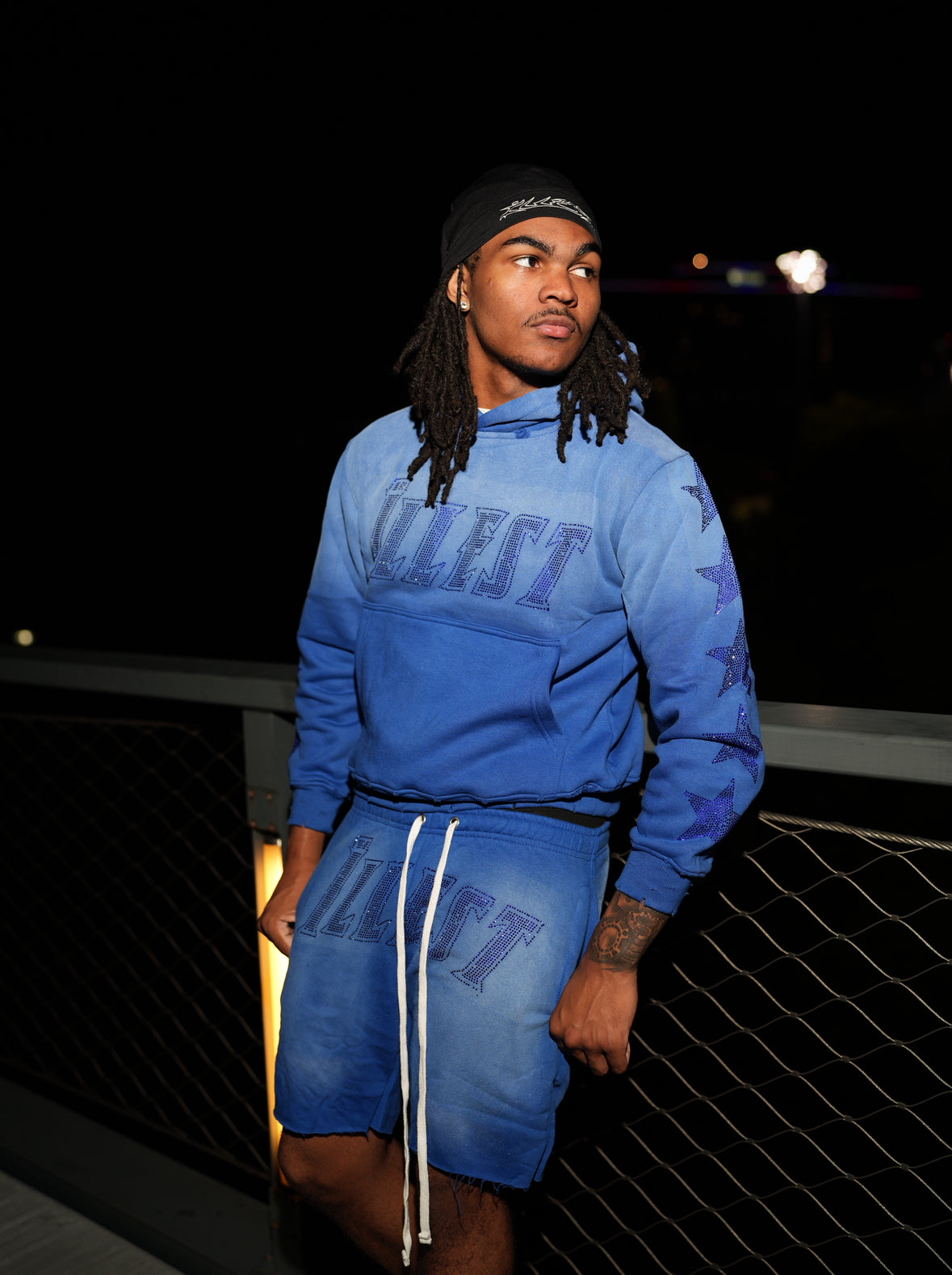 BLUE "DAZZLE" SWEATSET