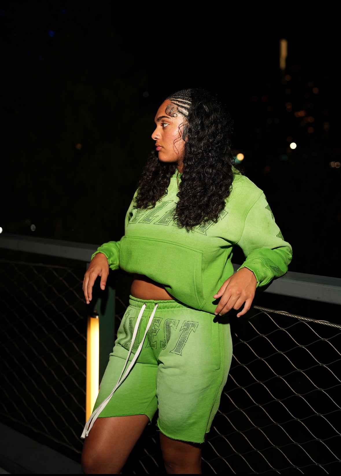 GREEN "DAZZLE" SWEATSET