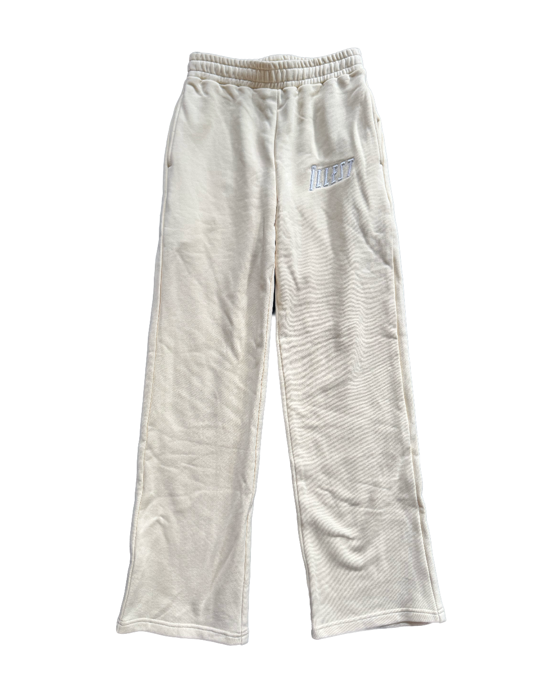 BASIC "CREME" OPEN HEM SWEATPANTS