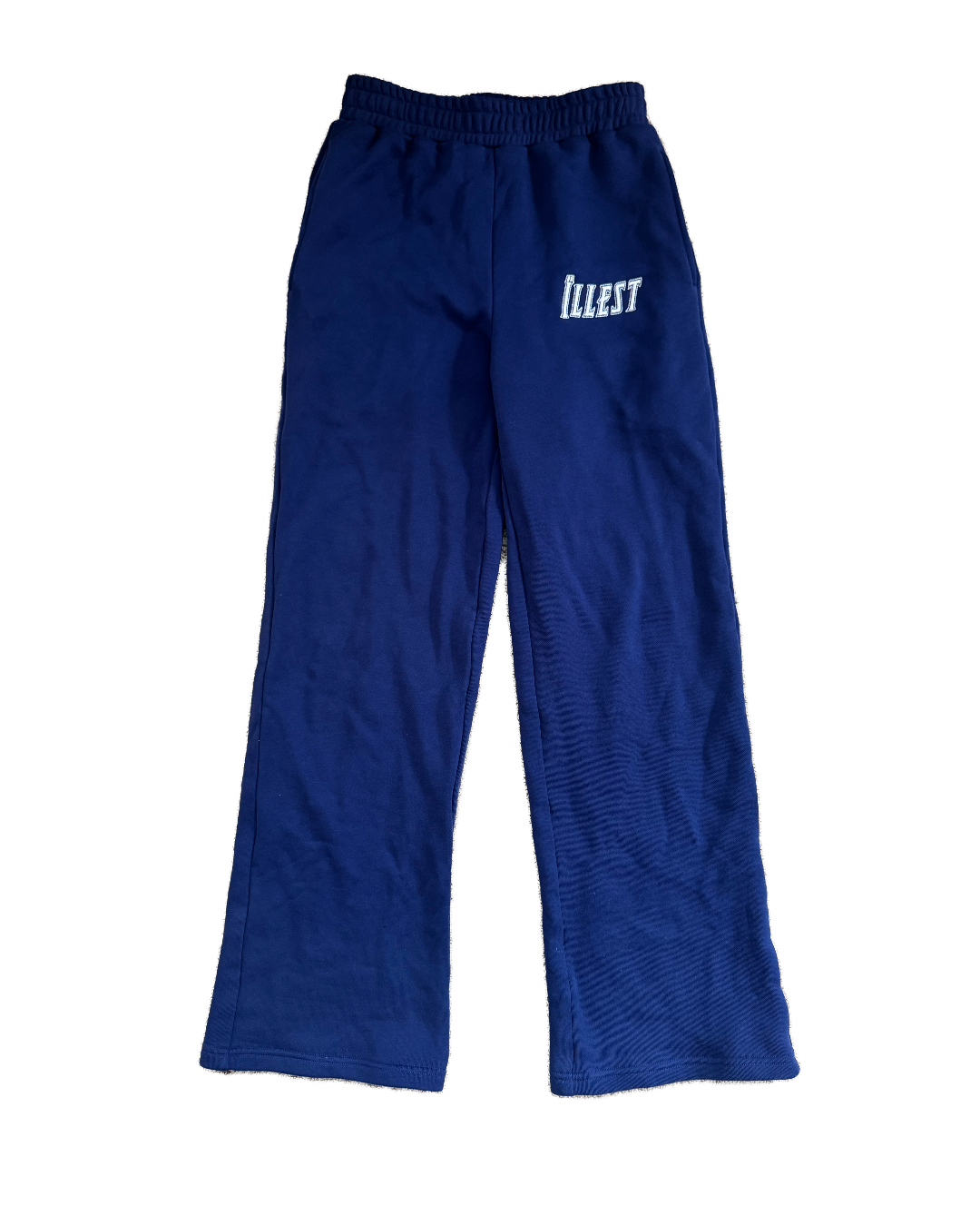 BASIC "NAVY" OPEN HEM SWEATPANTS