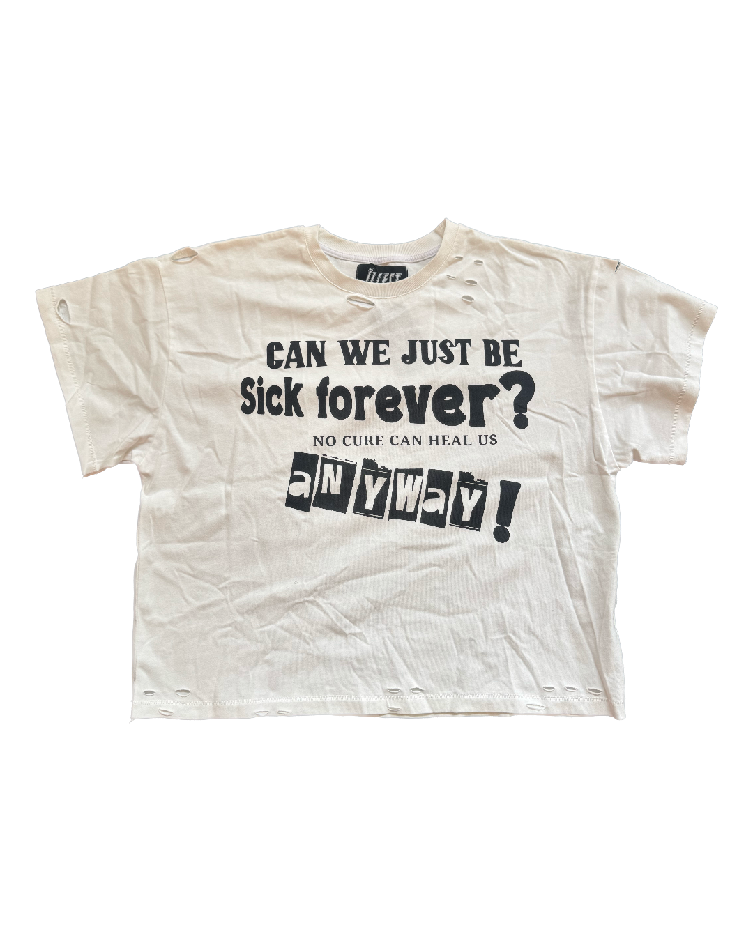 "SICK FOREVER" WHITE TEE