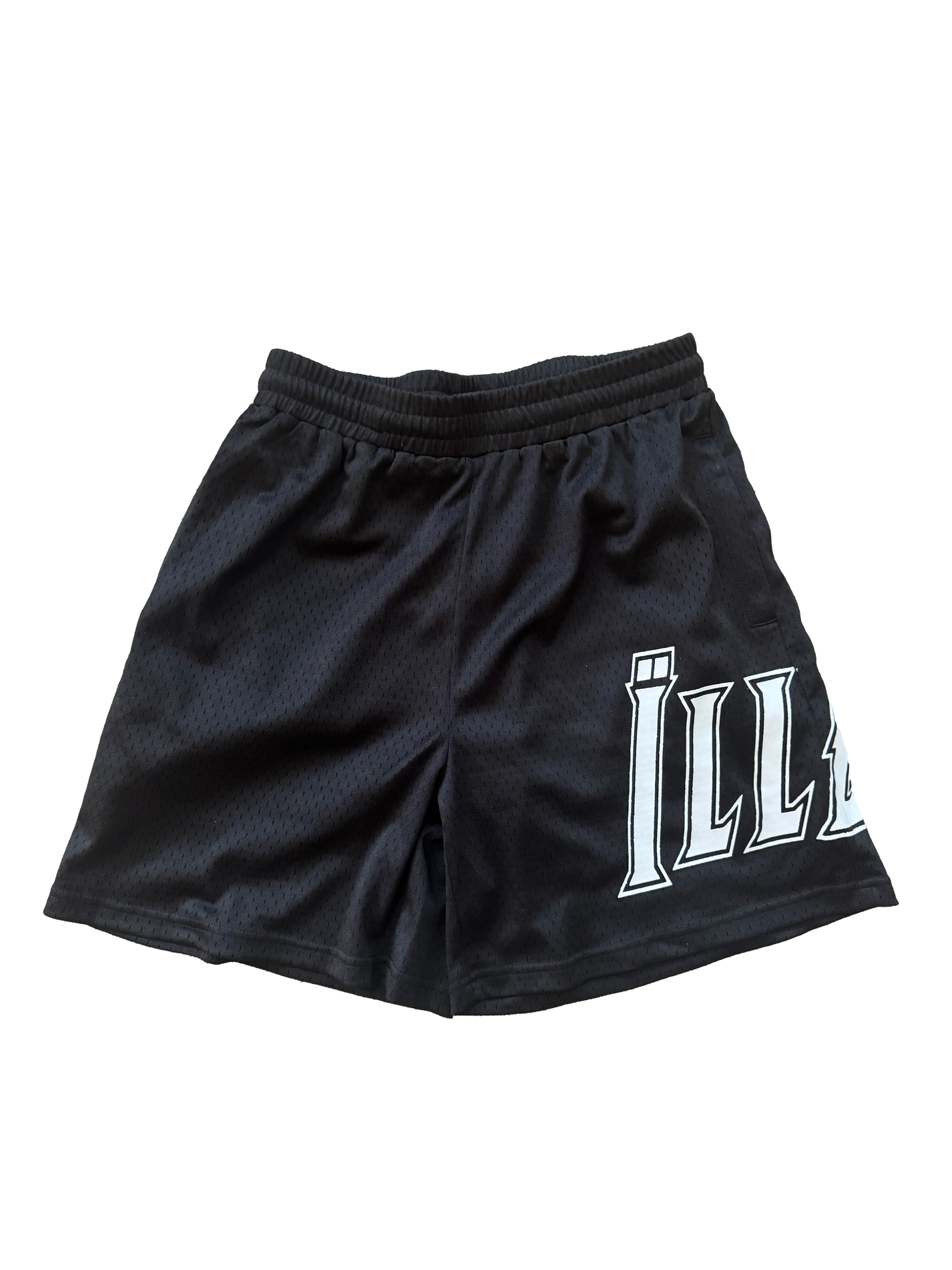 BLACK "BOGO" MESH SHORTS